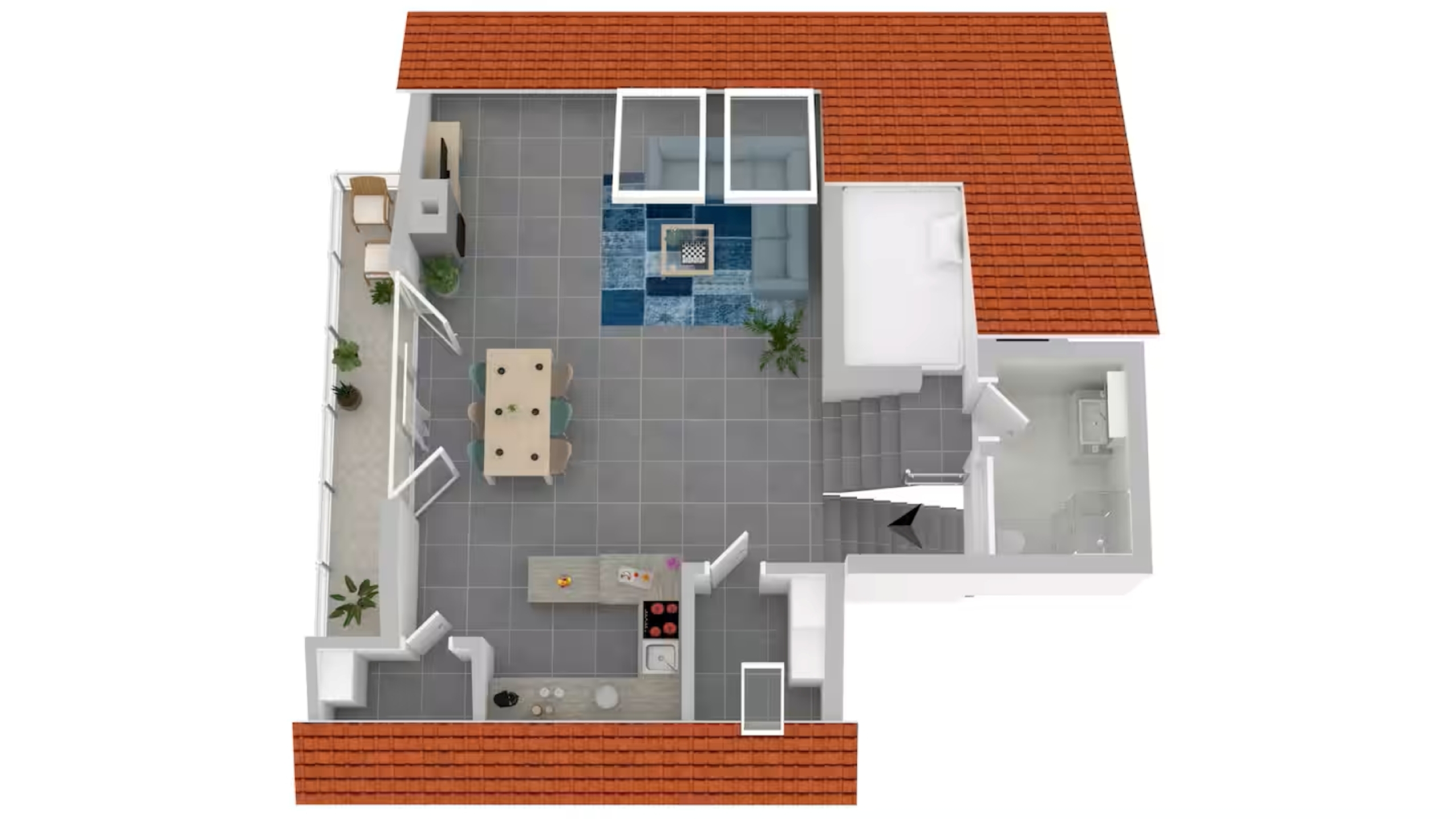 Grundriss des Loft Karlsdorf